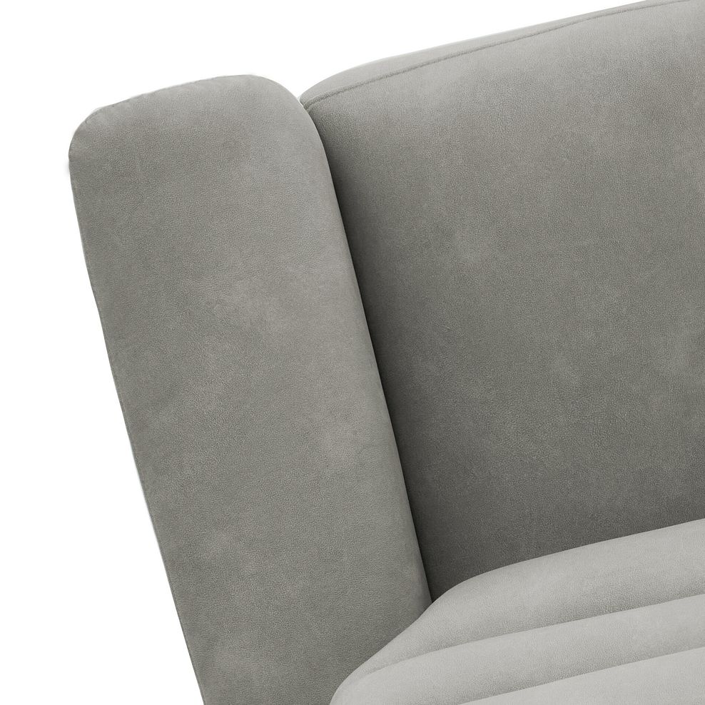 Jarrod 2 Seater Power Recliner with Console in Dexter Stone Fabric 12
