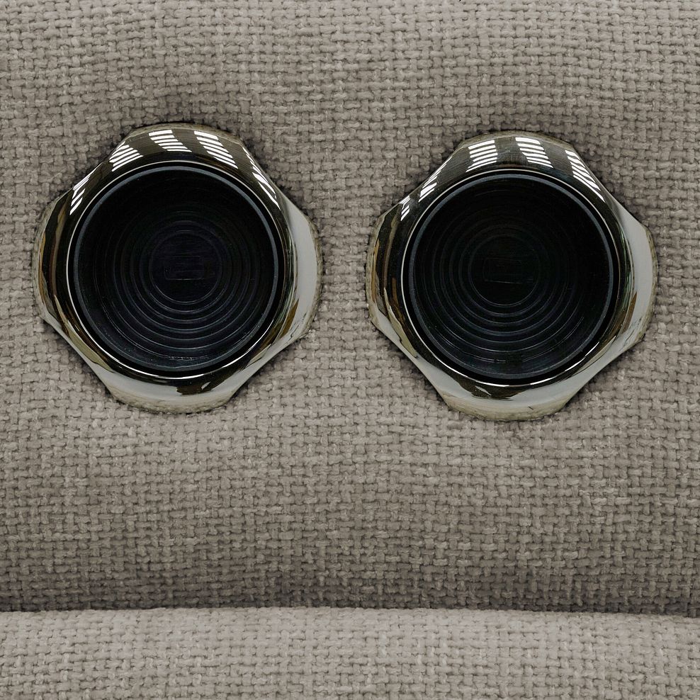 Jarrod 2 Seater Power Recliner with Console in Hopsack Linen 20