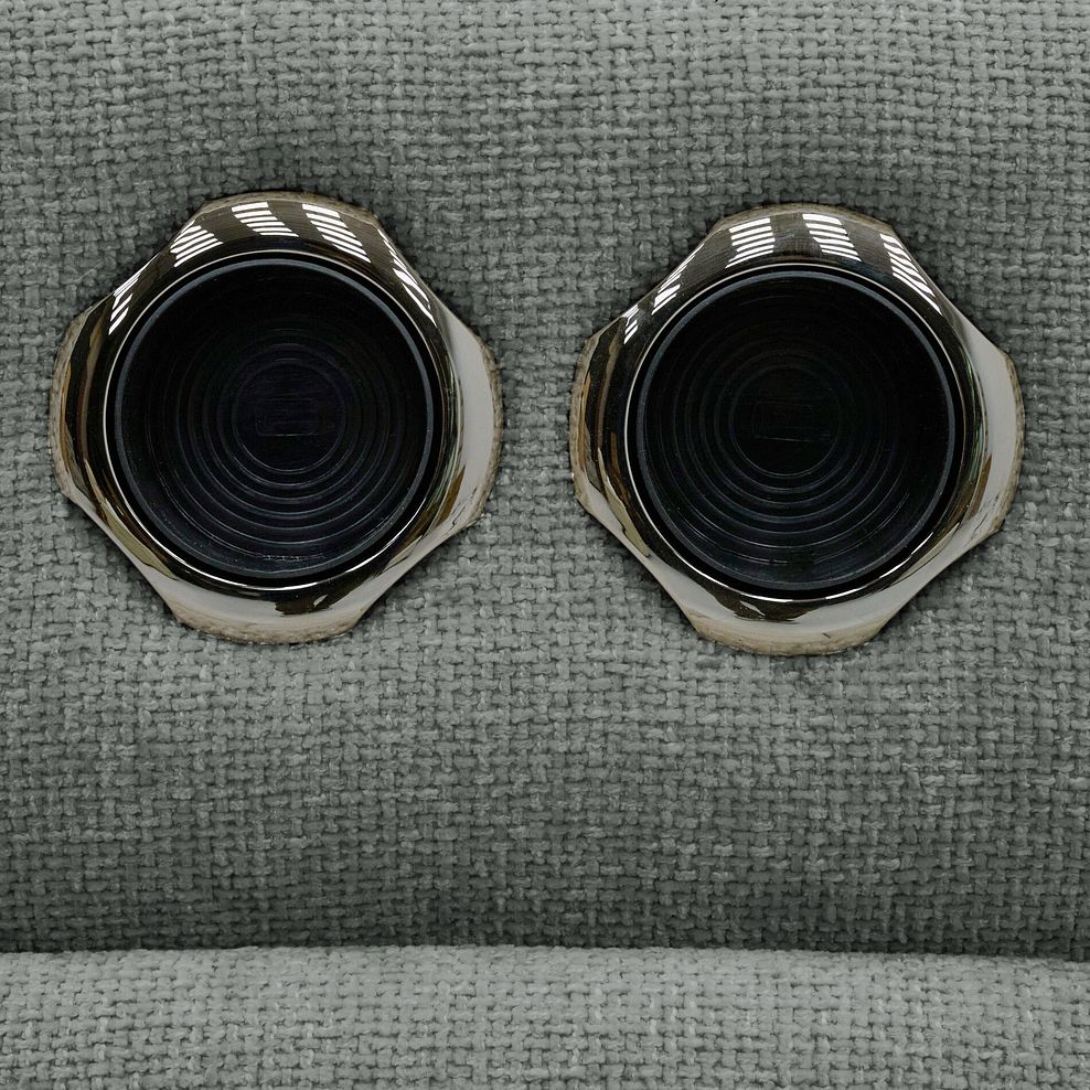 Jarrod 2 Seater Power Recliner with Console in Hopsack Platinum Fabric 14