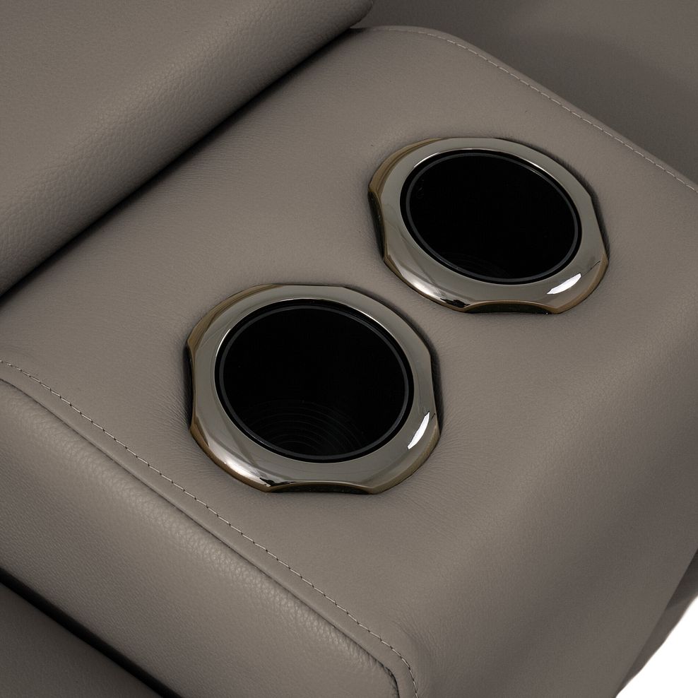 Jarrod 2 Seater Power Recliner with Console in Oyster Leather 13