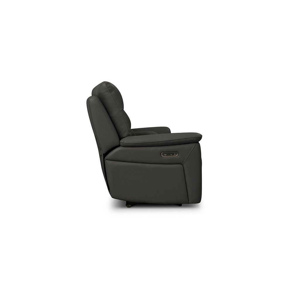 Jarrod 2 Seater Power Recliner with Console in Storm Leather 6