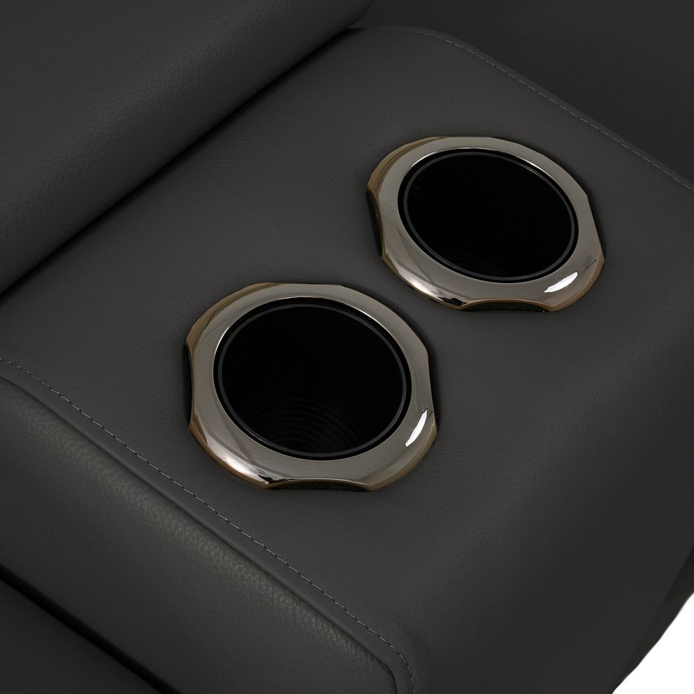 Jarrod 2 Seater Power Recliner with Console in Storm Leather 13