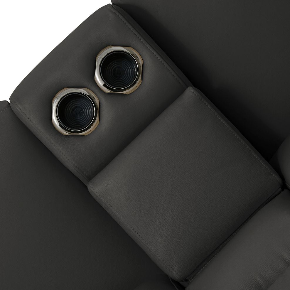 Jarrod 2 Seater Power Recliner with Console in Storm Leather 15