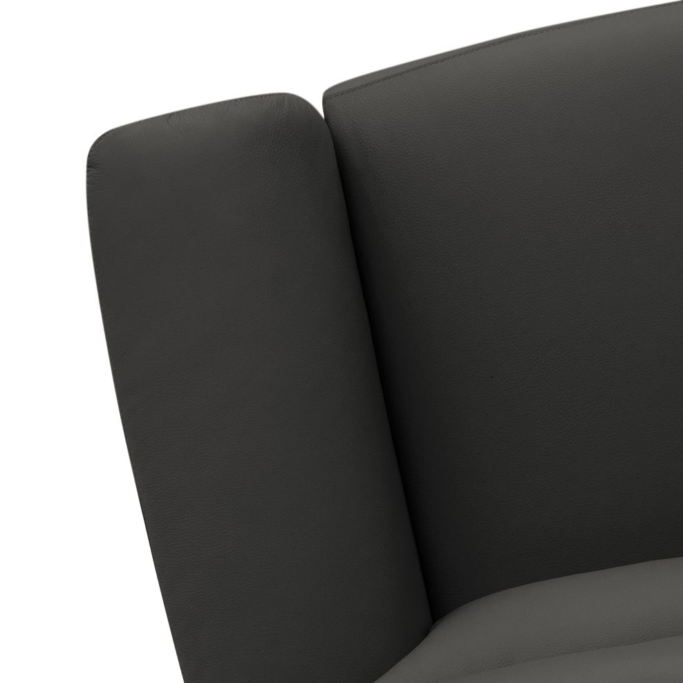 Jarrod 2 Seater Power Recliner with Console in Storm Leather 16