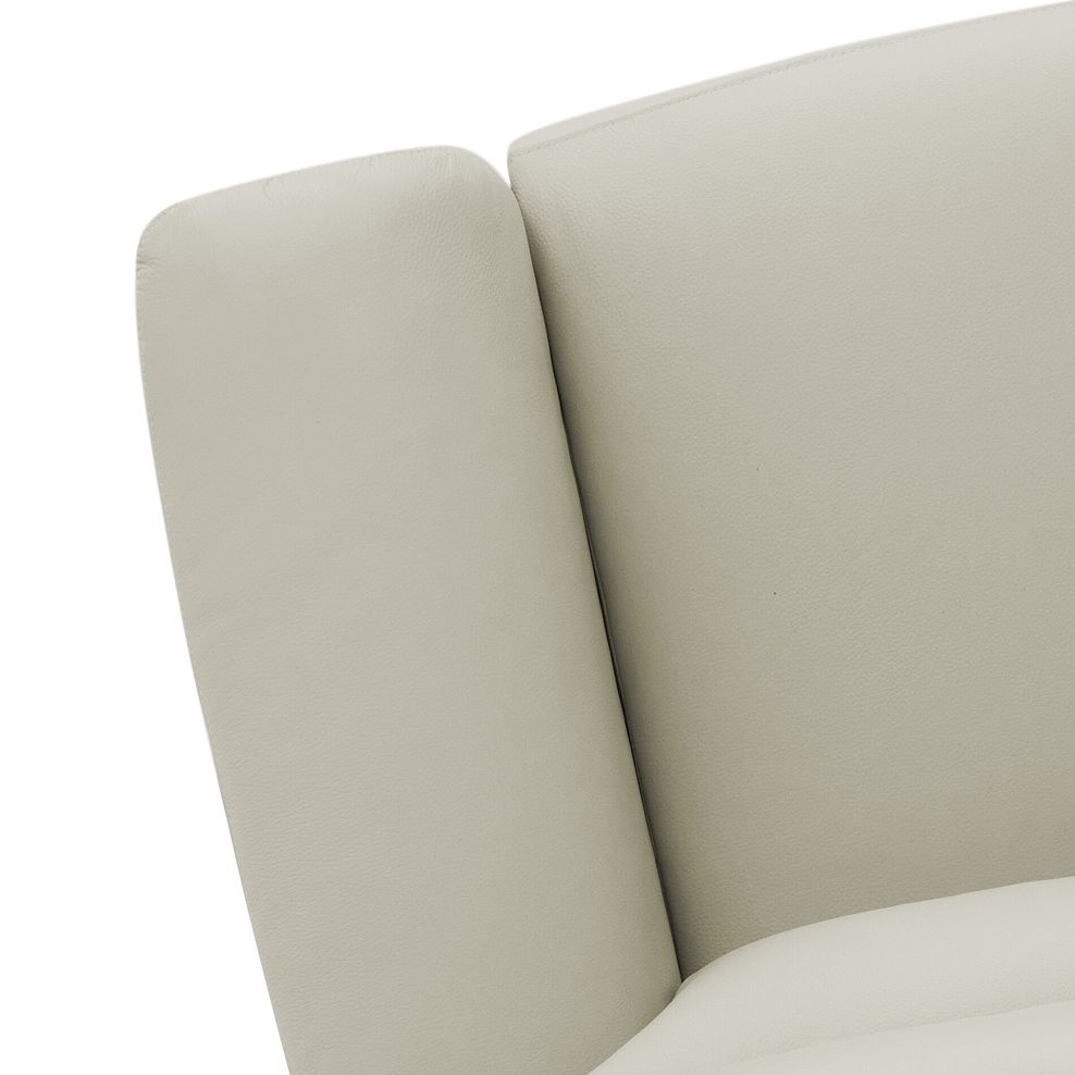 Jarrod 3 Seater Electric Recliner in Bone China Leather 10