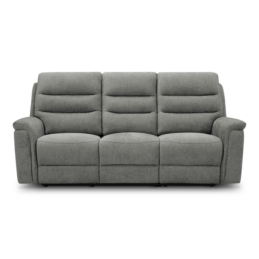 Jarrod 3 Seater Electric Recliner in Darwin Mushroom Fabric 7