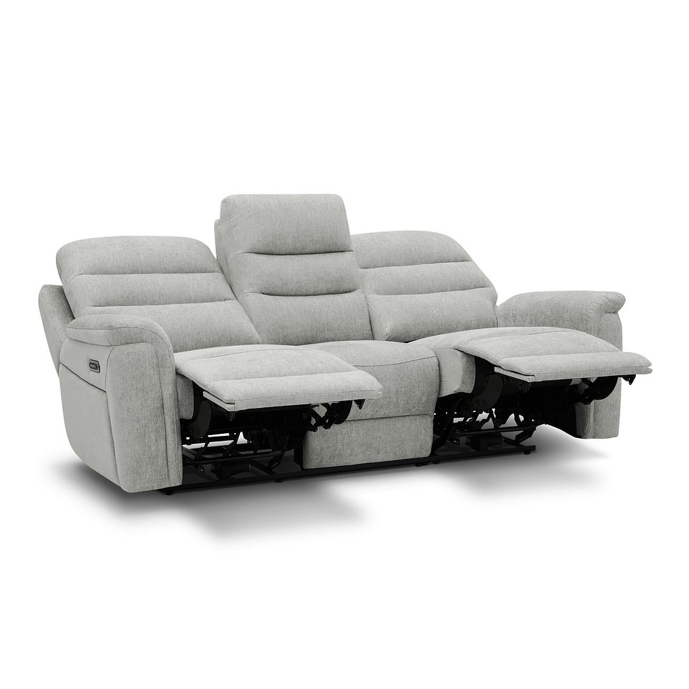 Jarrod 3 Seater Electric Recliner in Darwin Silver Fabric 4
