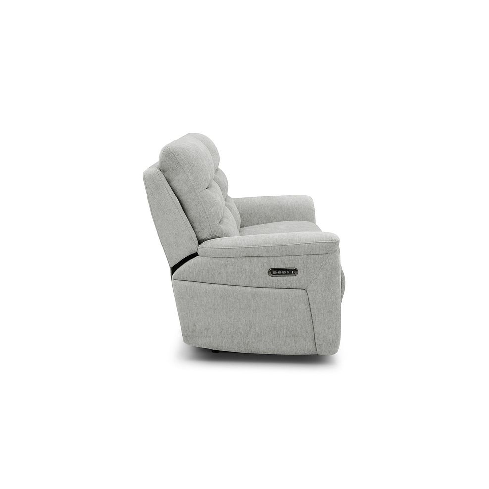 Jarrod 3 Seater Electric Recliner in Darwin Silver Fabric 6