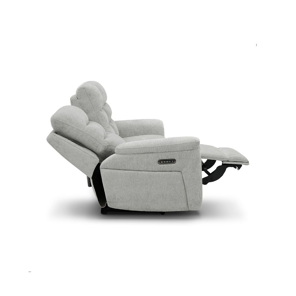 Jarrod 3 Seater Electric Recliner in Darwin Silver Fabric 7