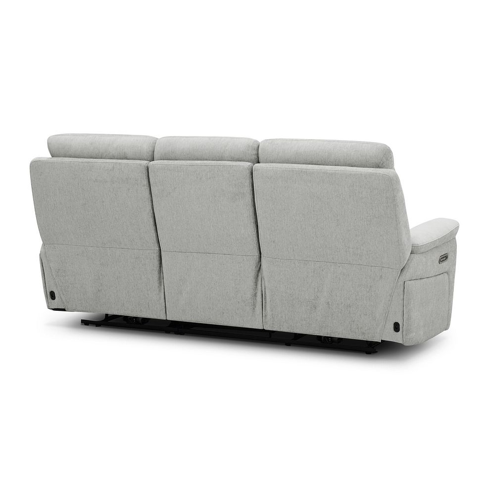 Jarrod 3 Seater Electric Recliner in Darwin Silver Fabric 9