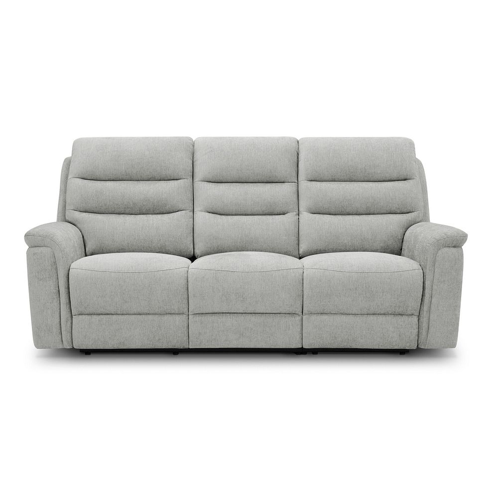 Jarrod 3 Seater Electric Recliner in Darwin Silver Fabric 5