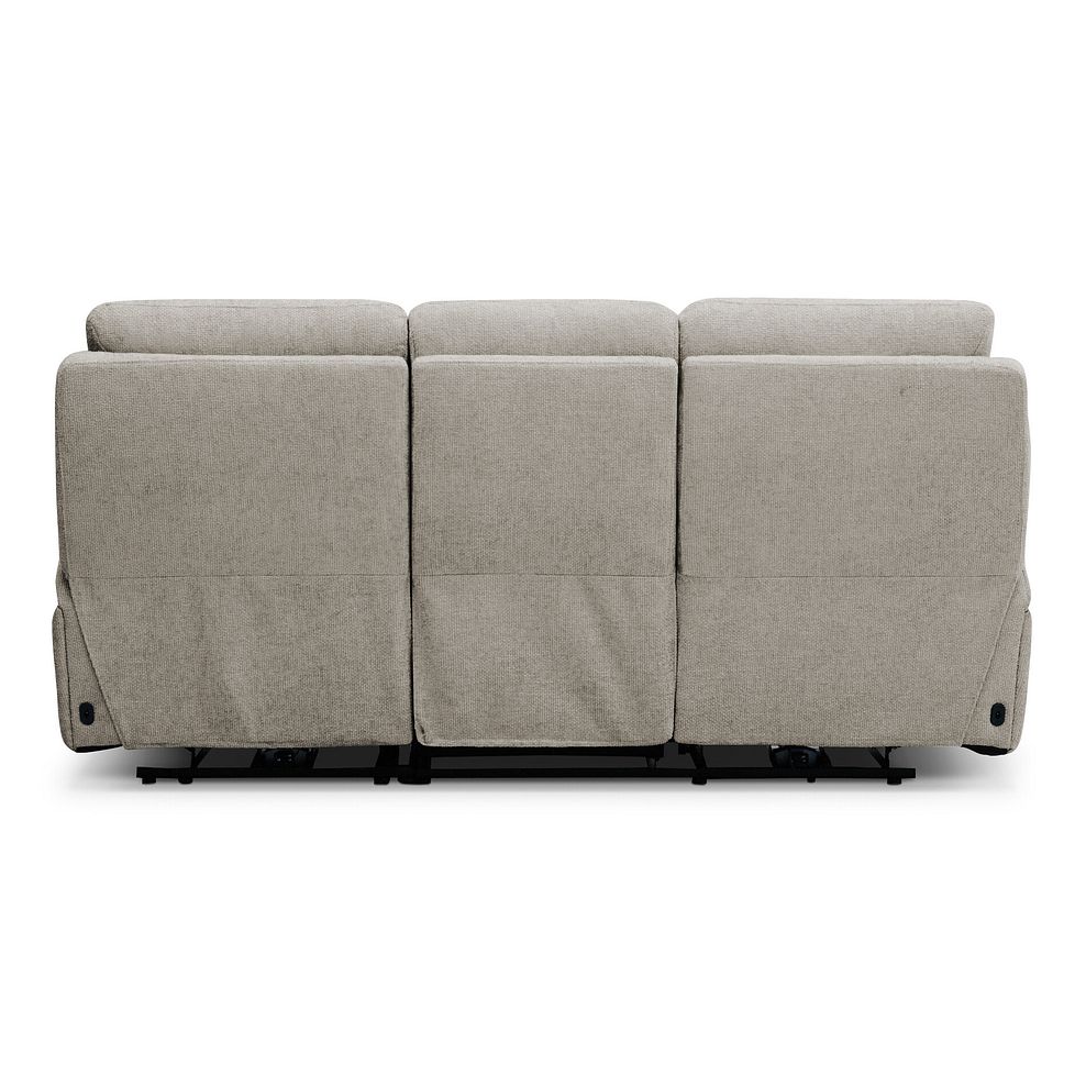 Jarrod 3 Seater Electric Recliner in Hopsack Linen Fabric 9