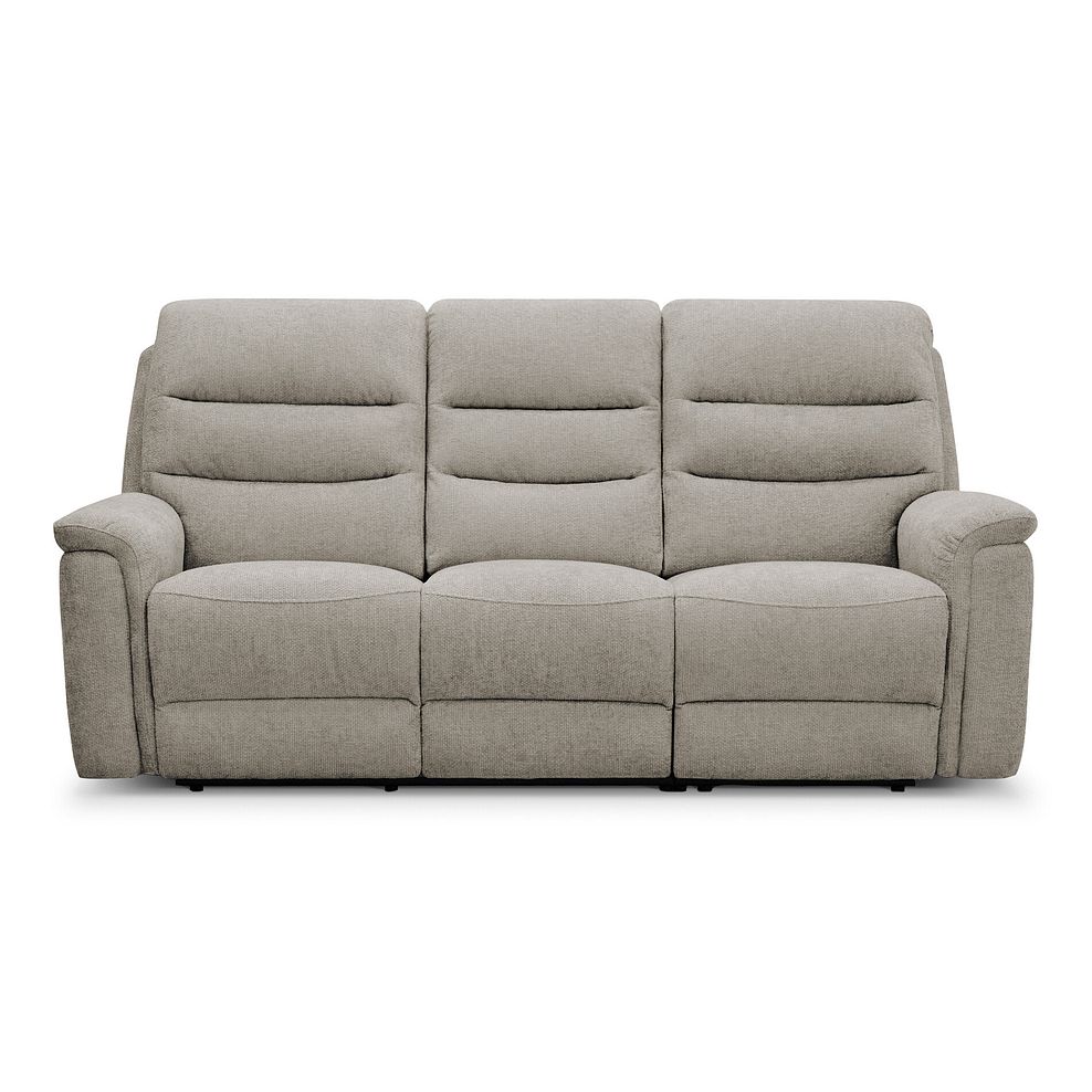 Jarrod 3 Seater Electric Recliner in Hopsack Linen Fabric 5