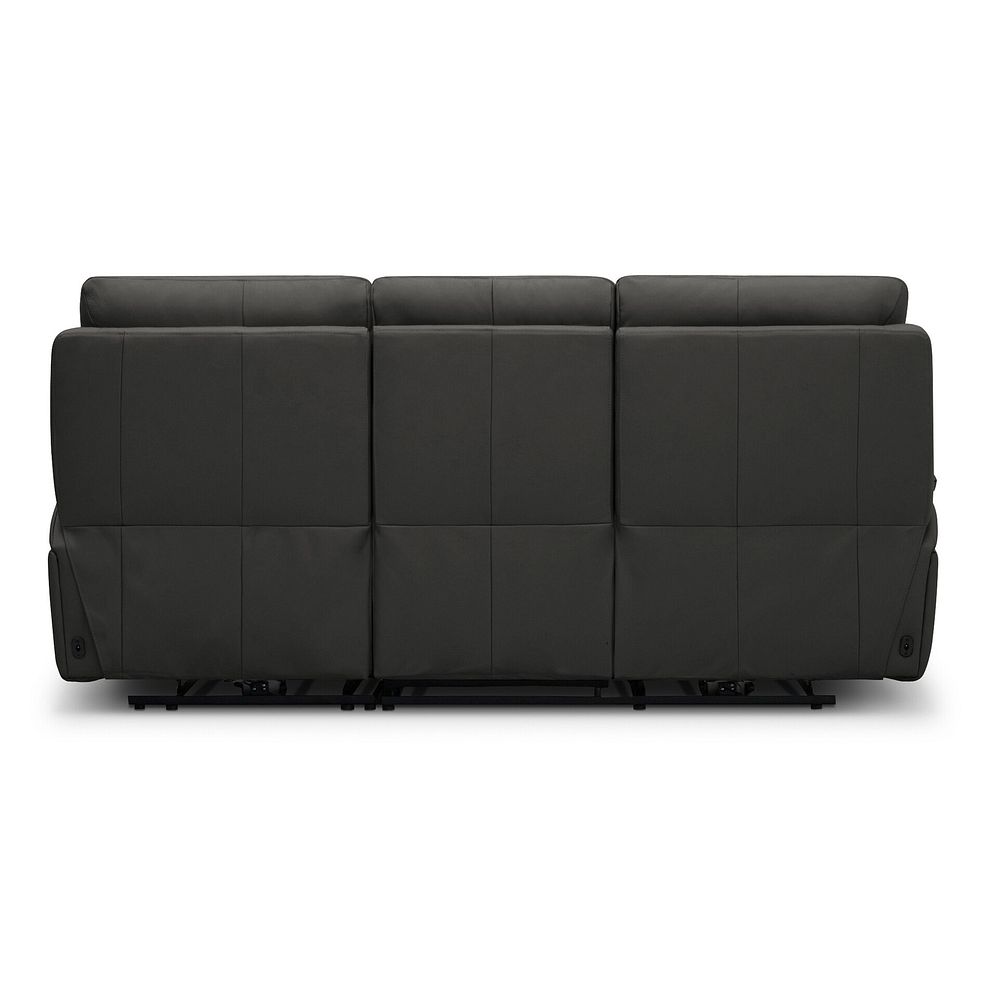 Jarrod 3 Seater Electric Recliner in Storm Leather 8