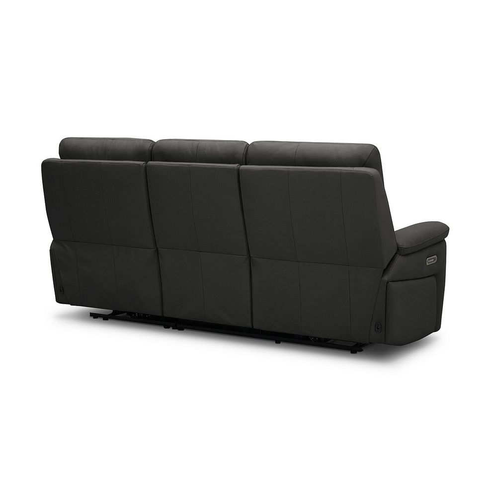 Jarrod 3 Seater Electric Recliner in Storm Leather 9