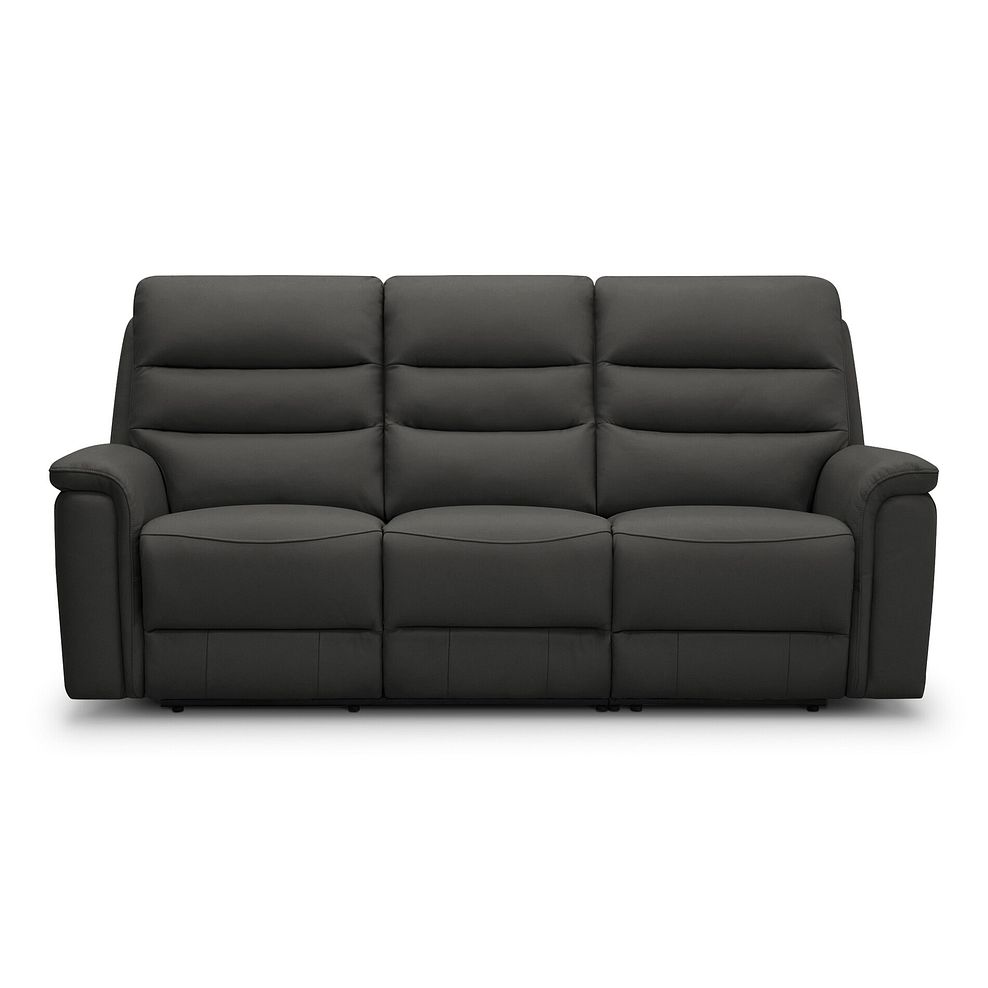 Jarrod 3 Seater Electric Recliner in Storm Leather 5