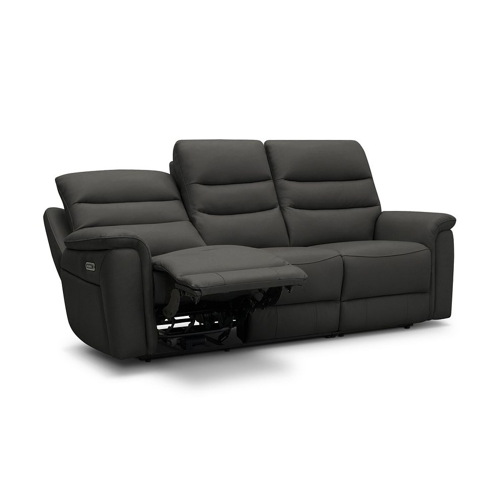 Jarrod 3 Seater Electric Recliner in Storm Leather 3