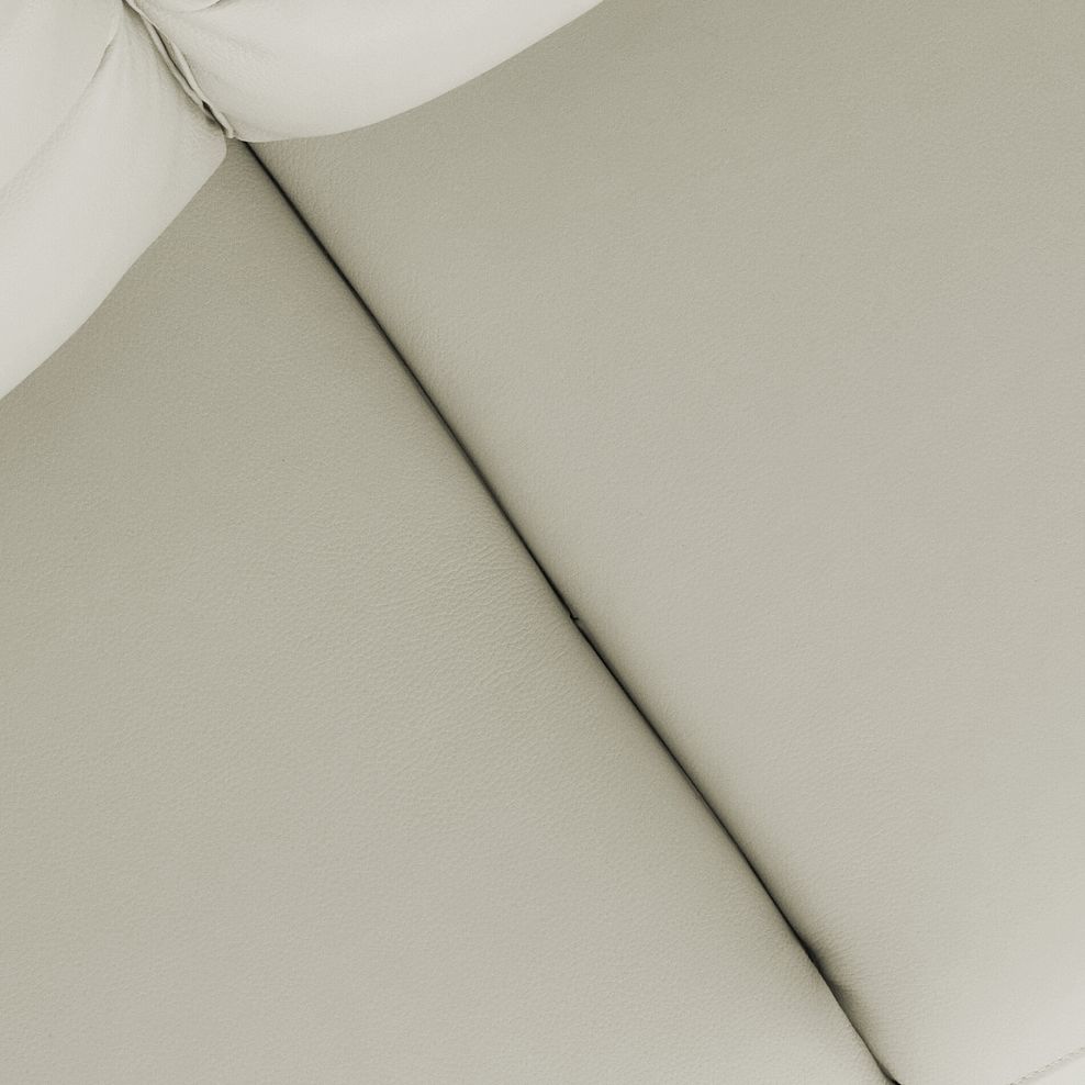 Jarrod 3 Seater Power Recliner with Adjustable Power Headrest and Lumbar Support in Bone China Leather 13