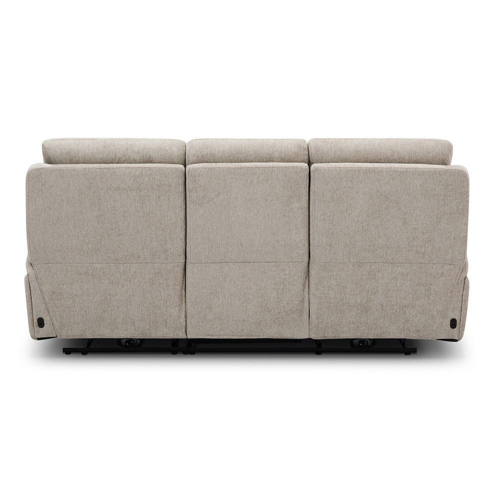 Jarrod 3 Seater Power Recliner with Adjustable Power Headrest and Lumbar Support in Darwin Mink Fabric 12