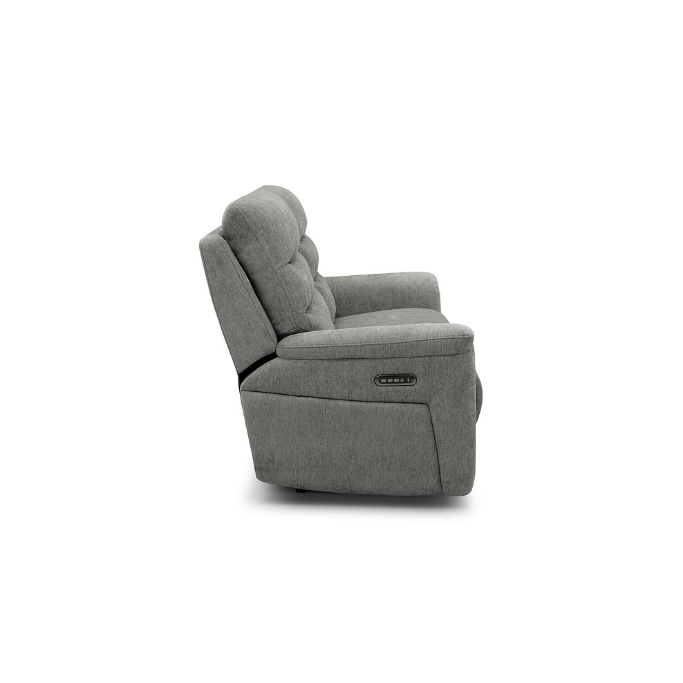 Jarrod 3 Seater Power Recliner with Adjustable Power Headrest and Lumbar Support in Darwin Mushroom Fabric 8