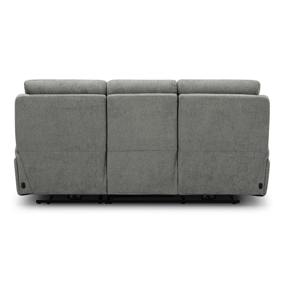 Jarrod 3 Seater Power Recliner with Adjustable Power Headrest and Lumbar Support in Darwin Mushroom Fabric 11