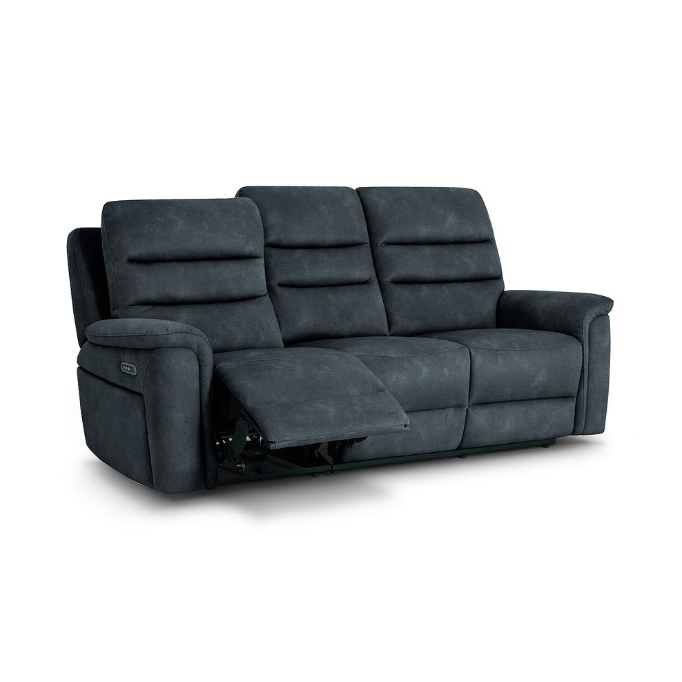 Jarrod 3 Seater Power Recliner with Adjustable Power Headrest and Lumbar Support in Dexter Shadow Fabric 3