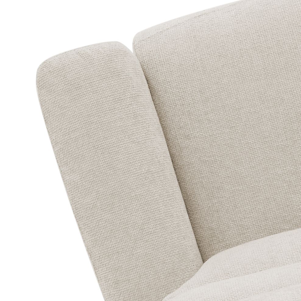 Jarrod 3 Seater Power Recliner with Adjustable Power Headrest and Lumbar Support in Hopsack Natural Fabric 15