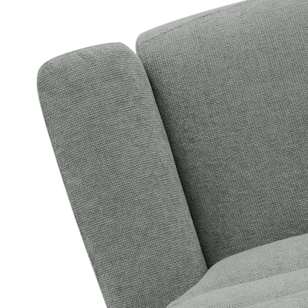 Jarrod 3 Seater Power Recliner with Adjustable Power Headrest and Lumbar Support in Hopsack Platinum Fabric 15