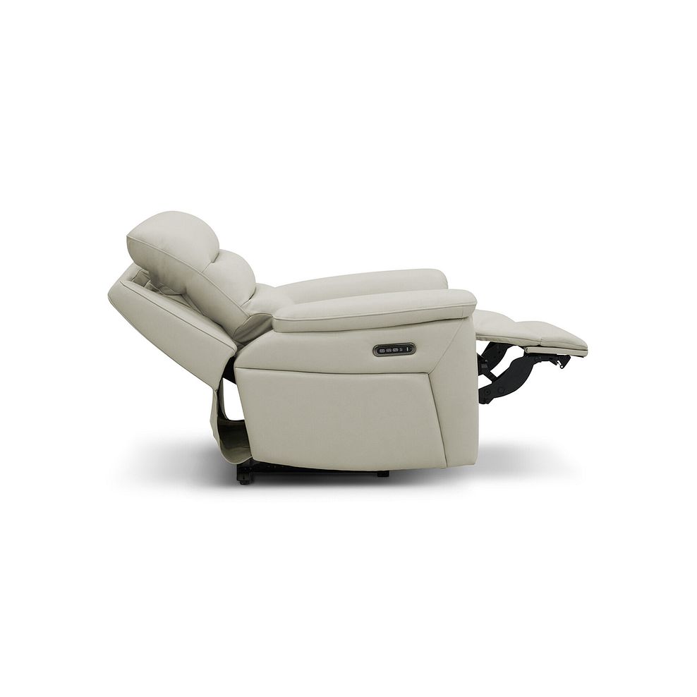Jarrod Power Recliner Armchair in Bone China Leather 6