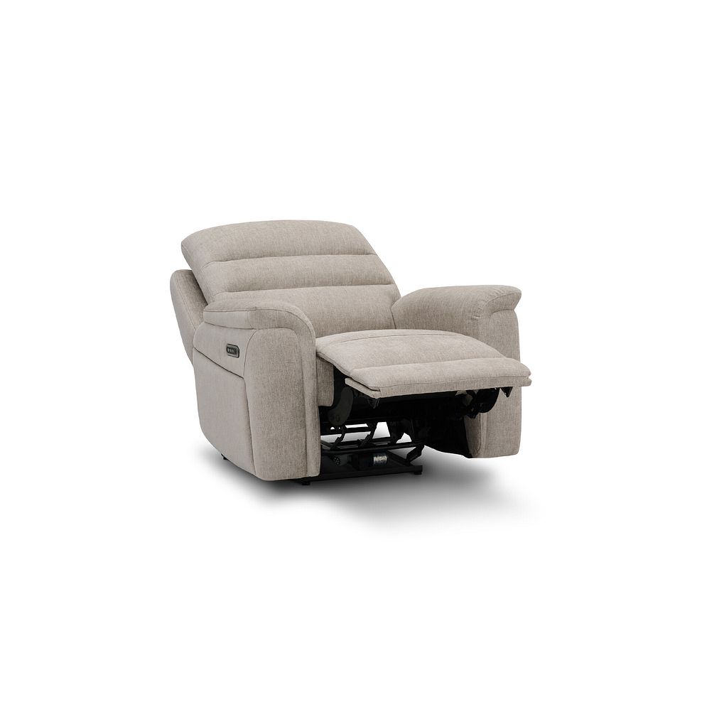 Jarrod Power Recliner Armchair in Darwin Mink Fabric 3