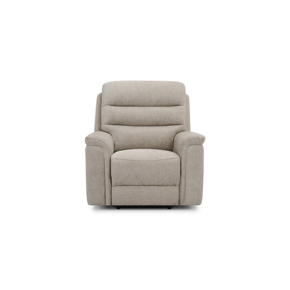 Jarrod Power Recliner Armchair in Darwin Mink Fabric 4