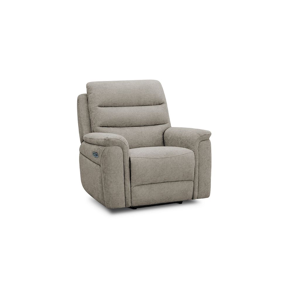 Jarrod Power Recliner Armchair in Hopsack Linen Fabric 3