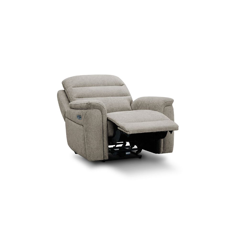 Jarrod Power Recliner Armchair in Hopsack Linen Fabric 5