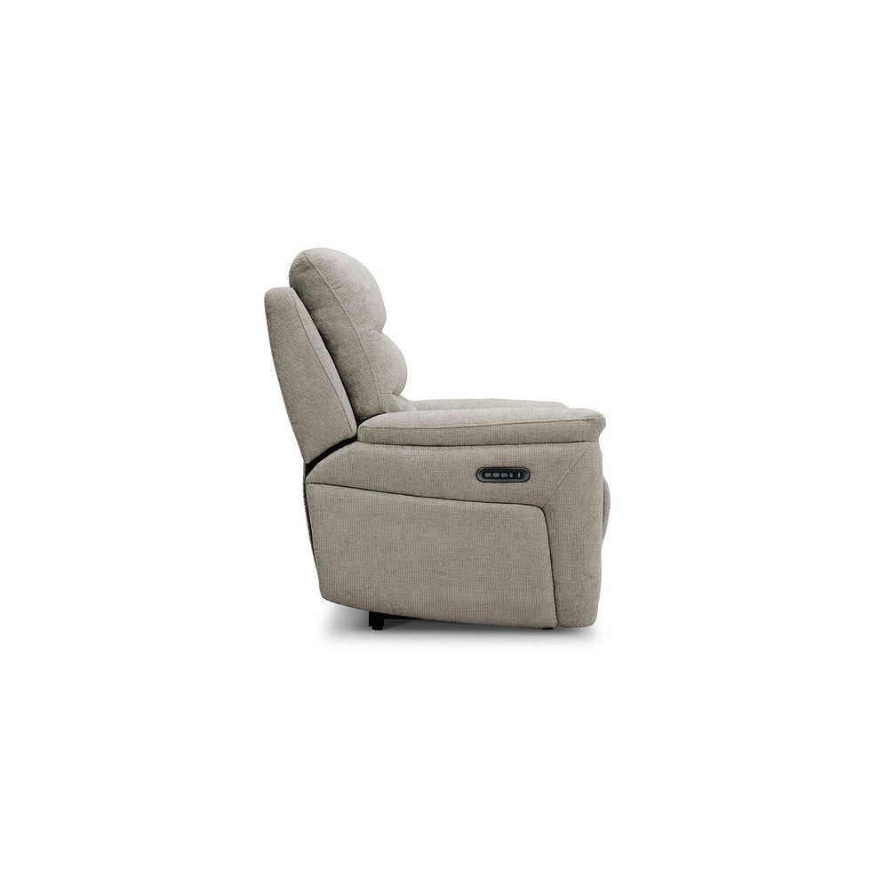 Jarrod Power Recliner Armchair in Hopsack Linen Fabric 7