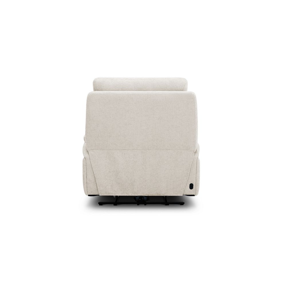 Jarrod Power Recliner Armchair in Hopsack Natural Fabric 8
