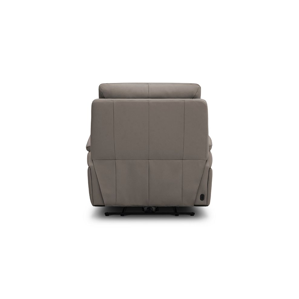 Jarrod Power Recliner Armchair in Oyster Leather 7