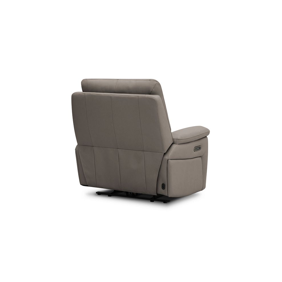 Jarrod Power Recliner Armchair in Oyster Leather 8
