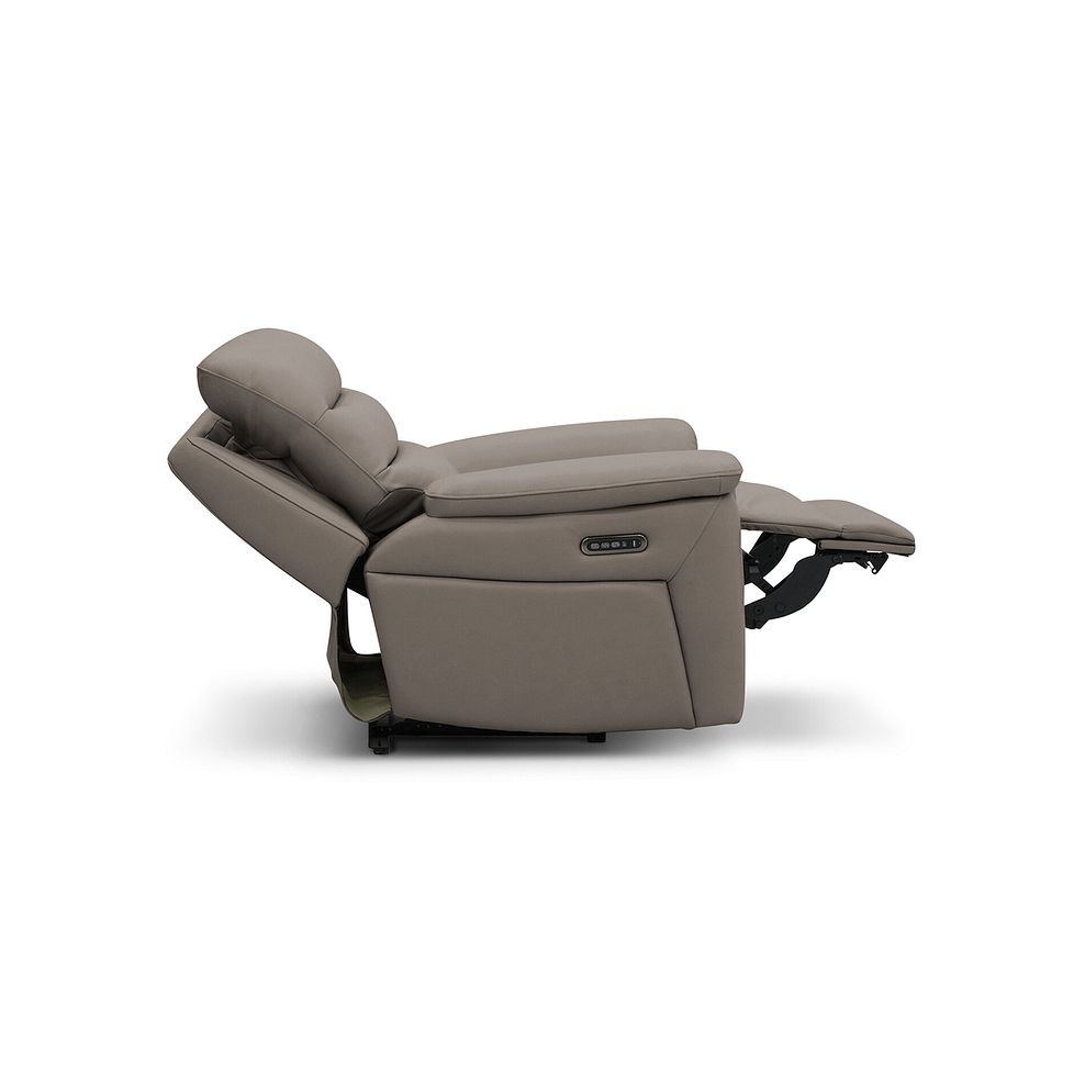 Jarrod Power Recliner Armchair in Oyster Leather 6