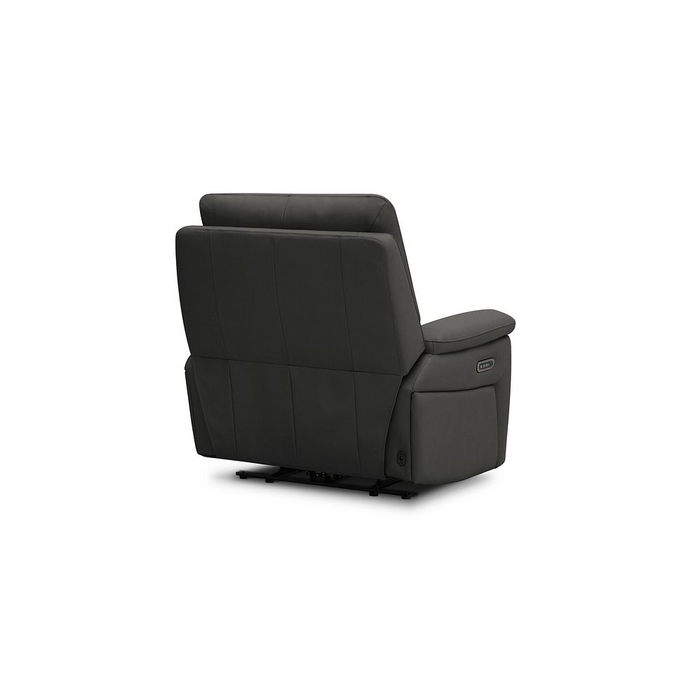 Jarrod Power Recliner Armchair in Storm Leather 8