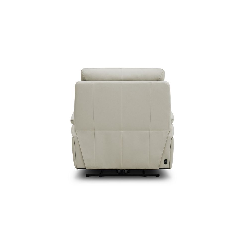 Jarrod Power Recliner Armchair with Adjustable Power Headrest and Lumbar Support in Bone China Leather 8