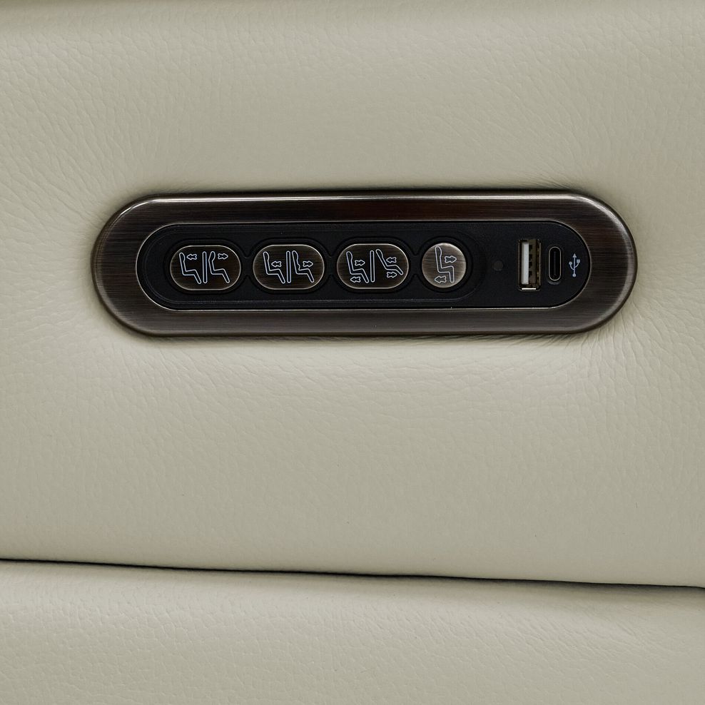 Jarrod Power Recliner Armchair with Adjustable Power Headrest and Lumbar Support in Bone China Leather 11