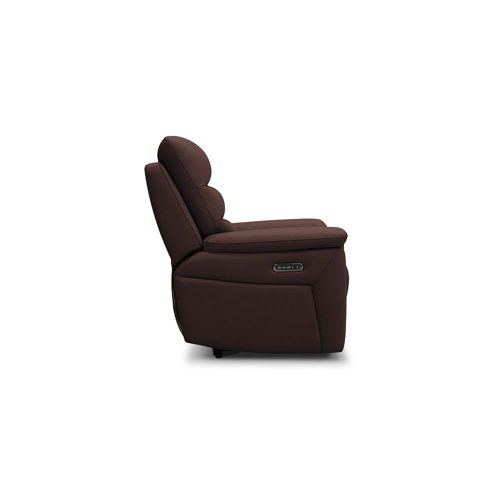 Jarrod Power Recliner Armchair with Adjustable Power Headrest and Lumbar Support in Chestnut Leather 10