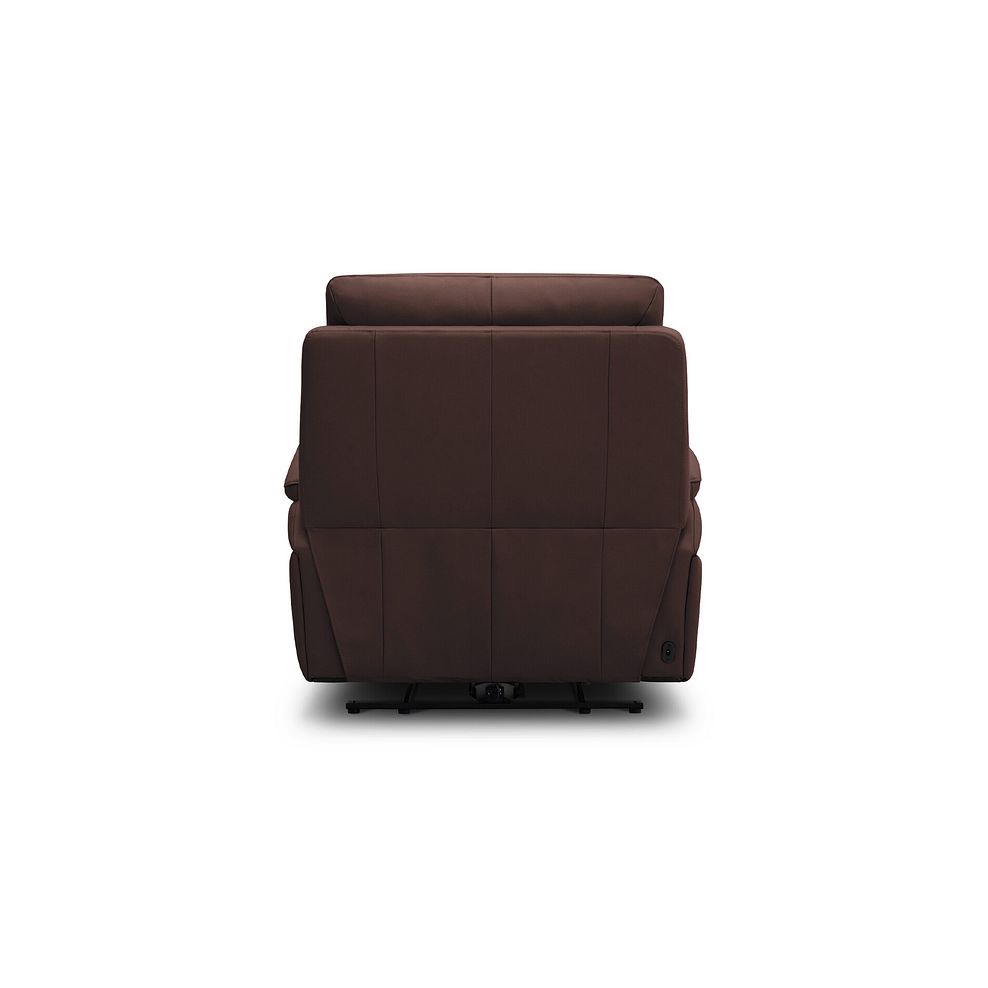Jarrod Power Recliner Armchair with Adjustable Power Headrest and Lumbar Support in Chestnut Leather 12