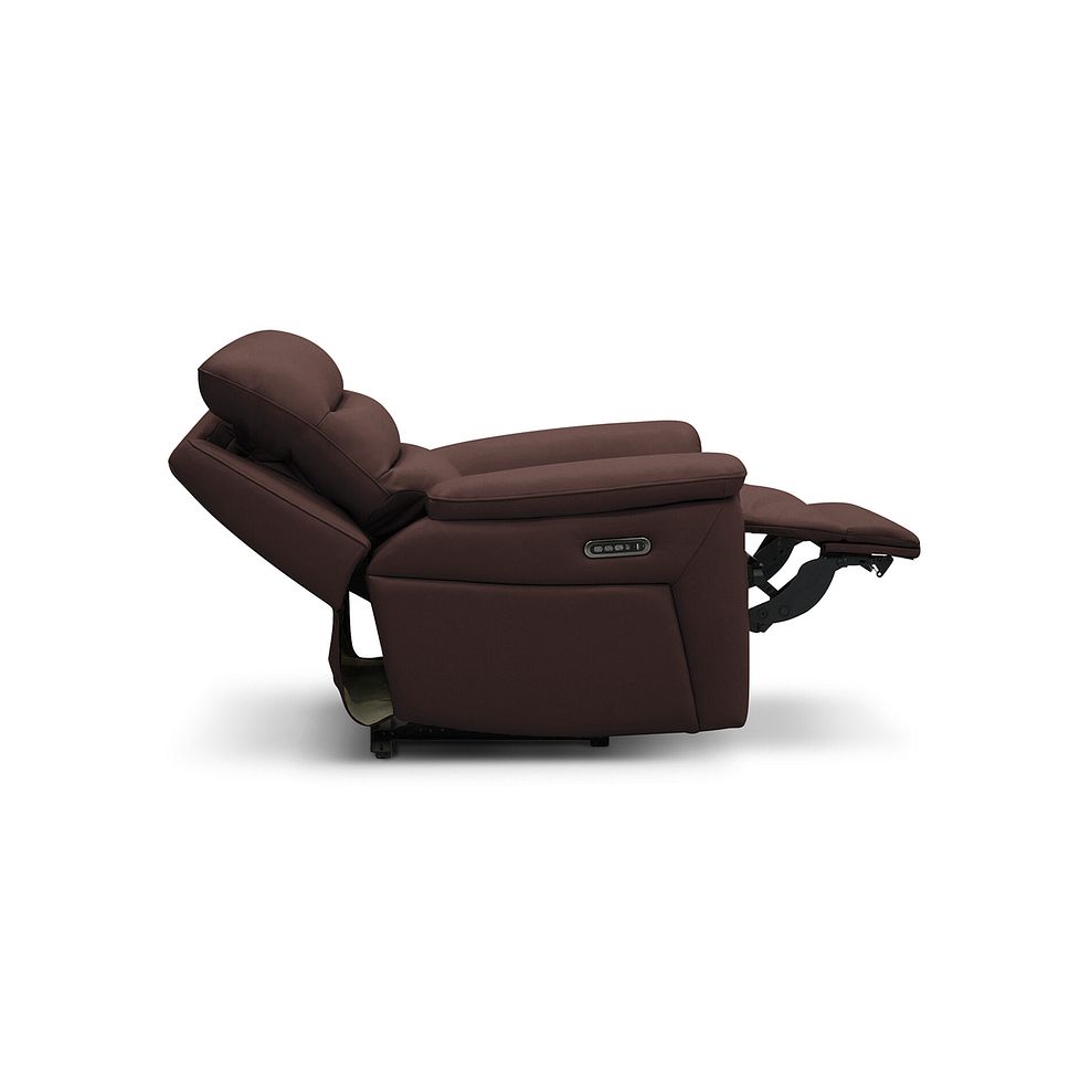 Jarrod Power Recliner Armchair with Adjustable Power Headrest and Lumbar Support in Chestnut Leather 11