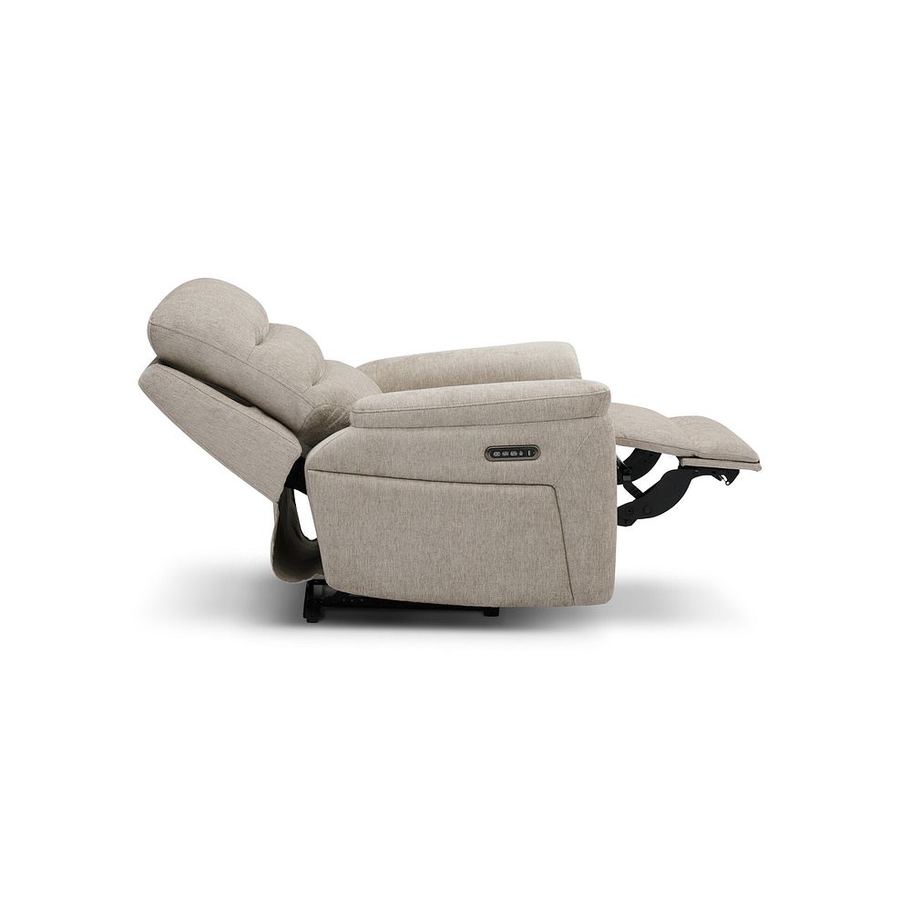 Jarrod Power Recliner Armchair with Adjustable Power Headrest and Lumbar Support in Darwin Mink Fabric 9