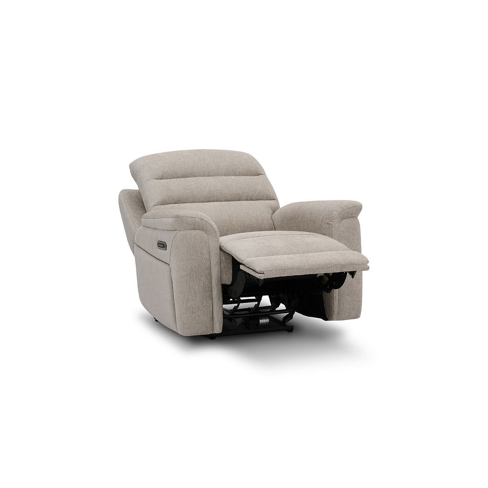 Jarrod Power Recliner Armchair with Adjustable Power Headrest and Lumbar Support in Darwin Mink Fabric 6