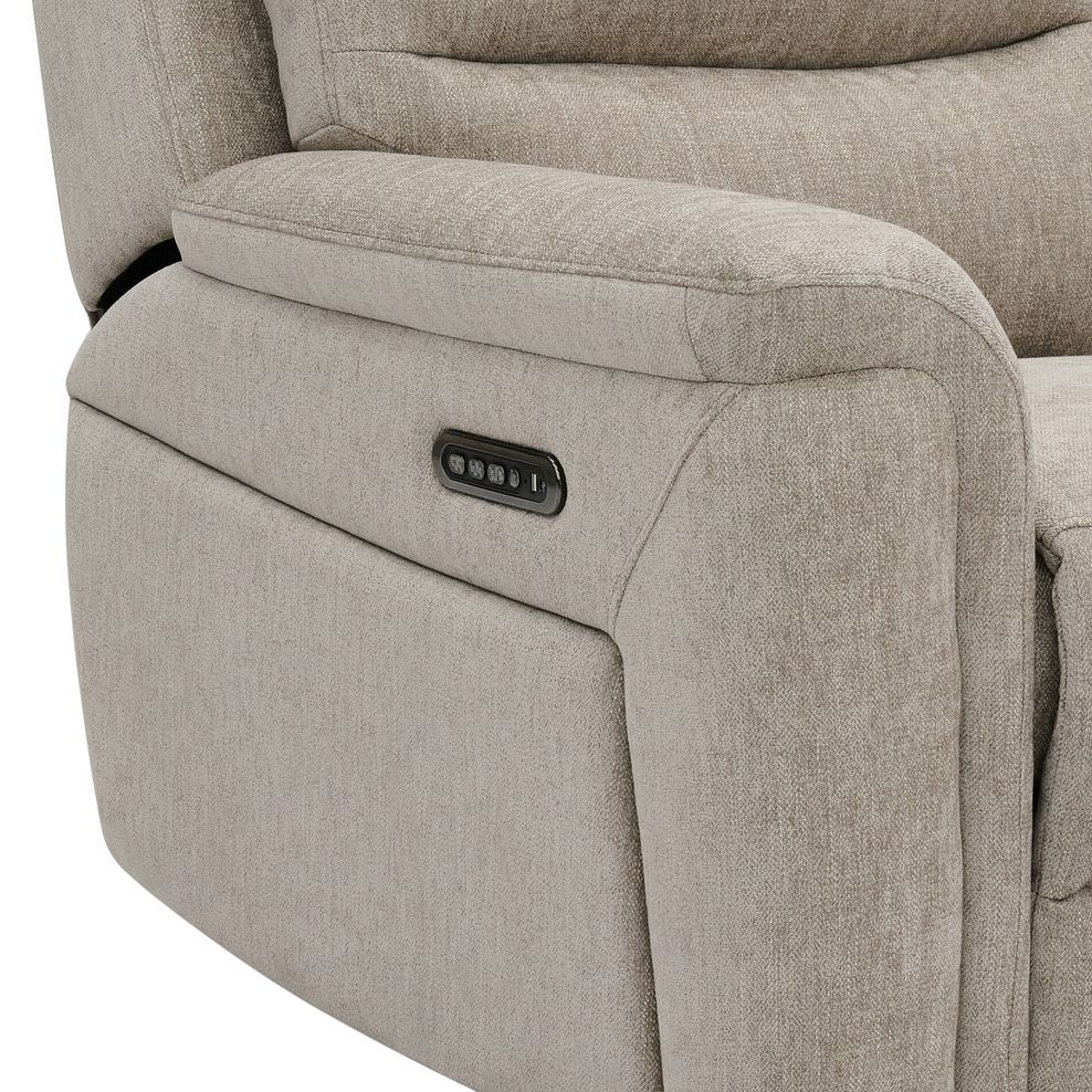 Jarrod Power Recliner Armchair with Adjustable Power Headrest and Lumbar Support in Darwin Mink Fabric 15