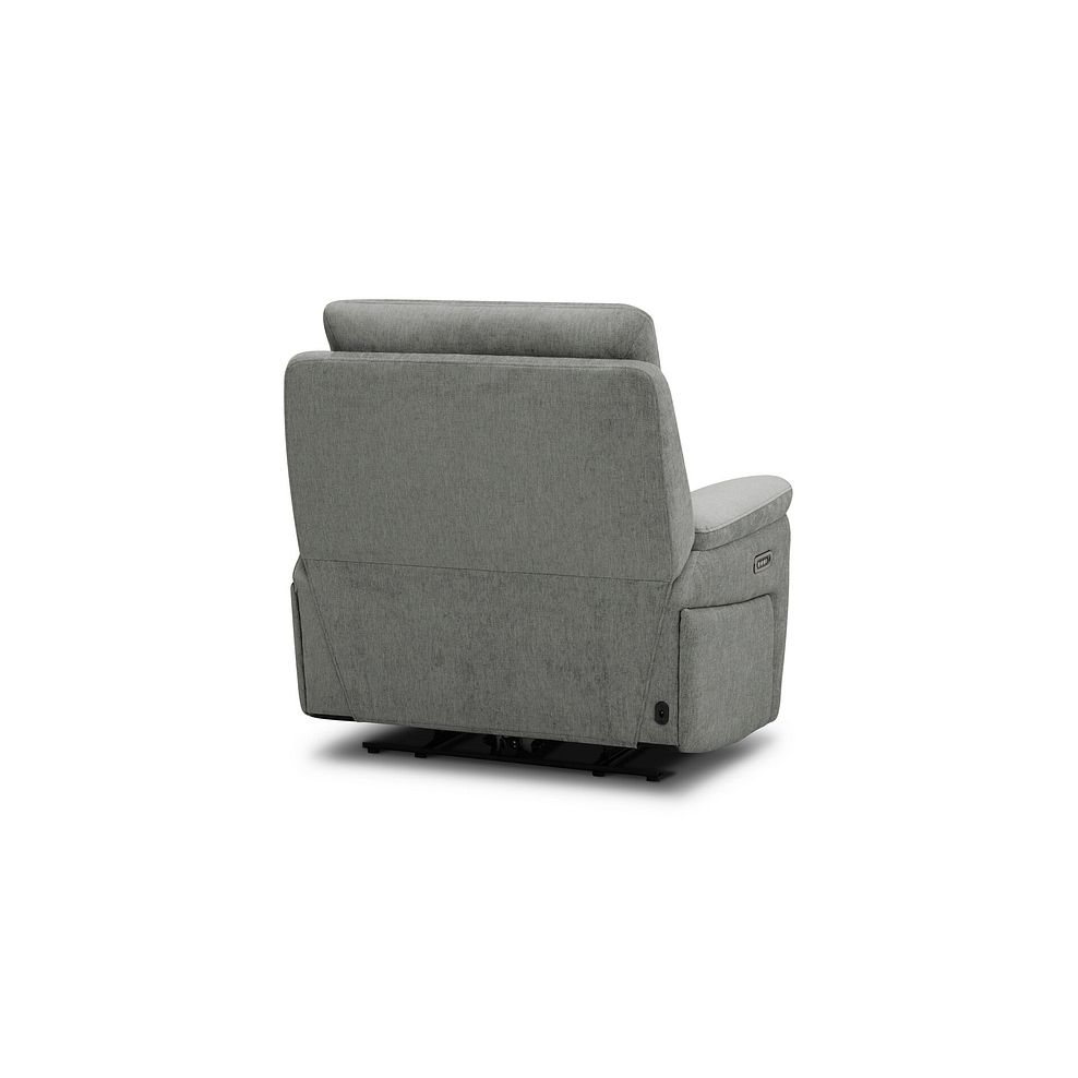 Jarrod Power Recliner Armchair with Adjustable Power Headrest and Lumbar Support in Darwin Mushroom Fabric 11