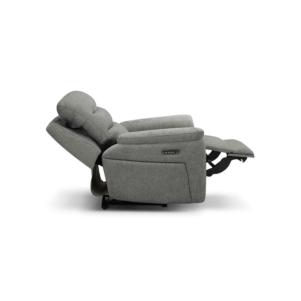 Jarrod Power Recliner Armchair with Adjustable Power Headrest and Lumbar Support in Darwin Mushroom Fabric 9