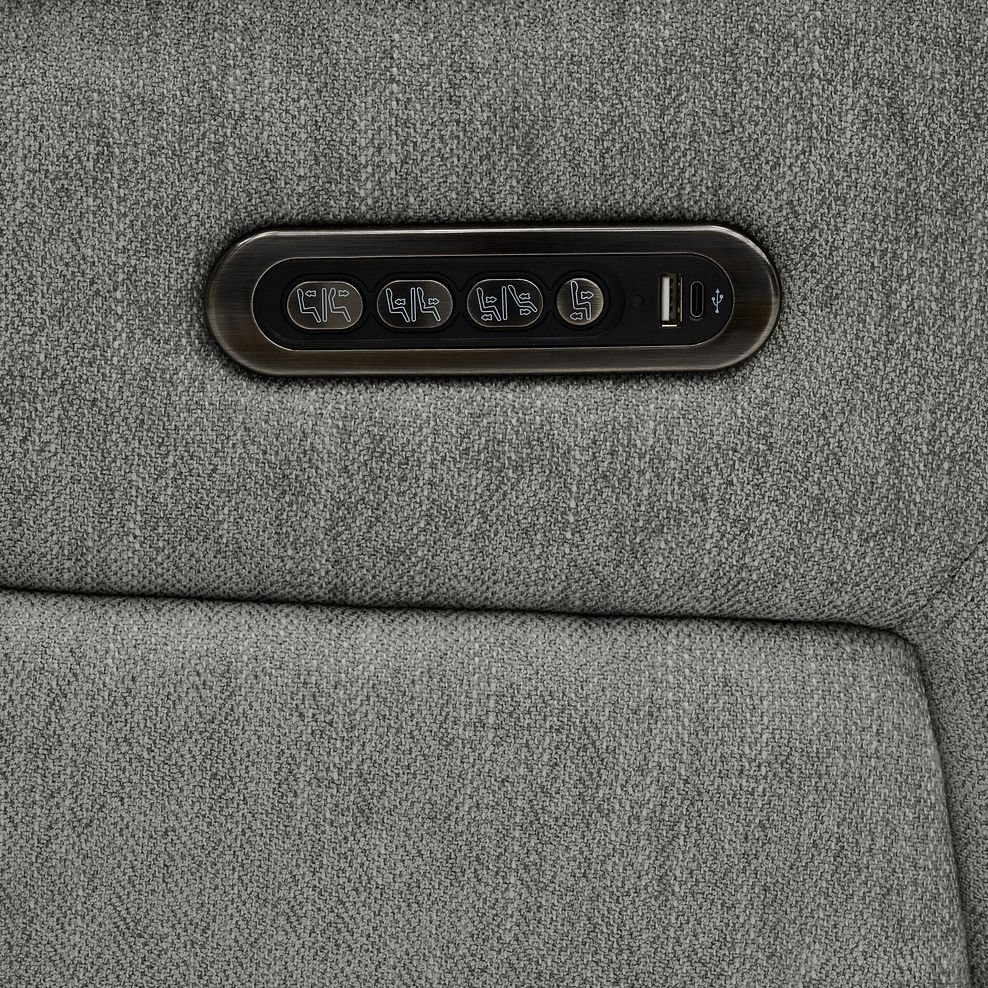 Jarrod Power Recliner Armchair with Adjustable Power Headrest and Lumbar Support in Darwin Mushroom Fabric 12